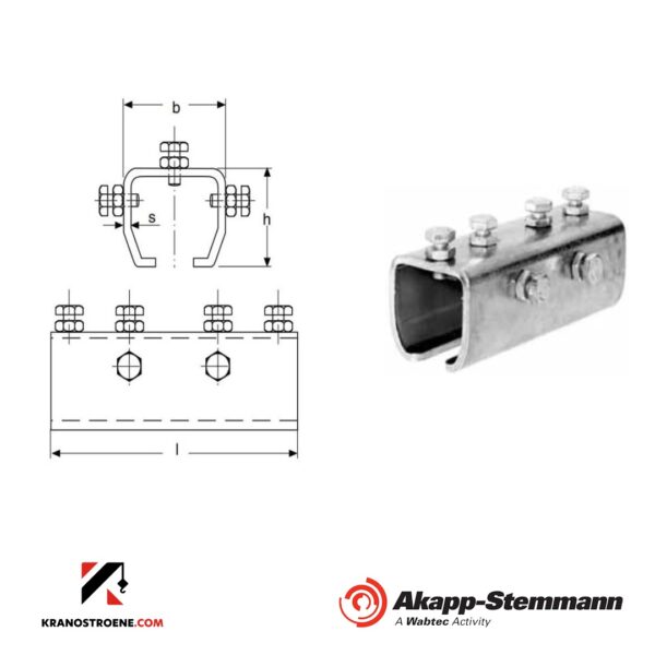 Съединителна скоба за С-профил за фестонно захранване Akapp RV150