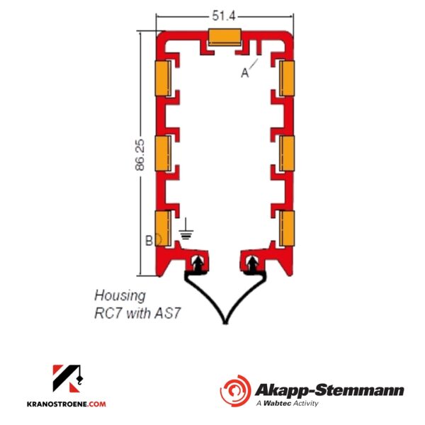 Профил за закрито тролейно захранване Click-Ductor RC7+AS7