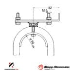 Стационарна скоба за фестонно захранване Akapp AVK 300
