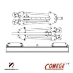 Сгъваем алуминиев портален кран