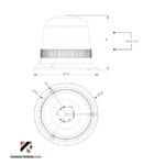 LED Сигнална лампа червена 220V